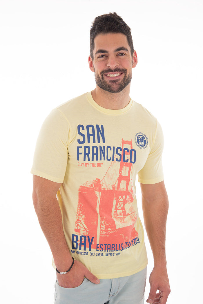 T-shirt imprimé Golden Gate | 2 couleurs