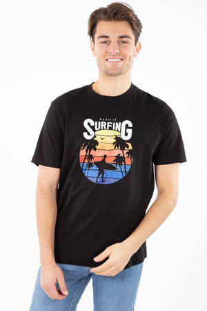 Pacific surfing print t-shirt