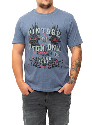 T-shirt imprimé "Vintage Denim" | Pentagone