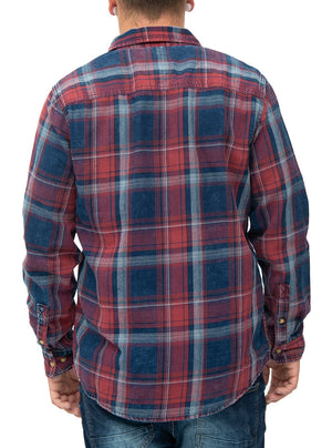 Chemise homme à carreaux style usé | Pentagone